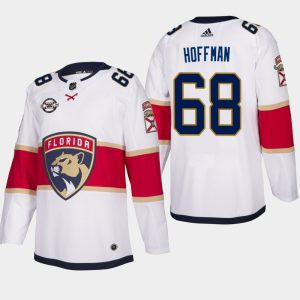 Herren Florida Panthers Eishockey Trikot Mike Hoffman #68 Silver Anniversary Commemorative Road Weiß